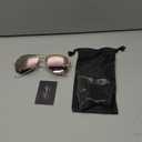 livho Sunglasses for Men Women Aviator Polarized Metal Mirror UV 400 Lens Protection (Rose Gold)
