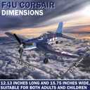 LEAMBE 4 Channel RC Plane - Ready to Fly Aerobatic Aircraft, Easy Control for Beginners, F4U Corsair RC Airplane Best Gift for Adults