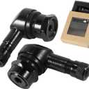 VOFONO Black 90 Degree CNC Motorcycle Tire Valve Stems 10 mm and 11.3 mm for Harley Davidson, BMW, Honda, Kawasaki, Suzuki, Yamaha and Triumph Bike Right Angle Valve Stem