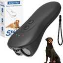 SILENTPAL Dog Bark Deterrent Device,Ultrasonic Anti-Barking Devices with Sonic Emitters,Up to 15Ft Long Range & Rechargeable Bark Control,Safe for Dogs Training,Indoor & Outdoor(Black)