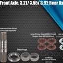 Front Differential Axle Intermediate Shaft Kit Replacement for 2012-2021 Dodge Ram 1500 Inner Shaft 68146594AB, 68146594AA, 68257420AF, 68257421AF, 68257422AF, 722N695BKA