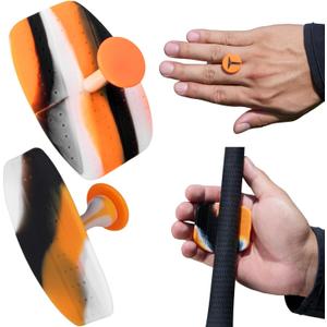 Pro Golf Grip Trainer - 3 Rotation Control Golf Swing Training Aid | PGA-Validated Golf Training Aid for Posture Correction | Ergonomic Swing Grip Pad with Pressure Sensors (Orange)