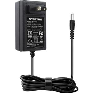 Kado AC/DC Adapter 12V-2.5A 30W Power Cord Genuine Parts Made for Sceptre Monitor C248W-FW100T C248W-1920RN E205W-16003RT E225W-19203R E225W-FPT E248W-19203R E248W-FW100T E248W-FP100T E248W-FPT Series