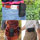 Dual Phone Holster Case for 2 Phones, Diihossbox 2 Cell Phone Pouch with Belt Clip for iPhone 16 15 14 13 12 11 Pro Max/16 15 14 Plus Galaxy S23 S22+ S21 S11+(Fits Otterbox Commuter Case)