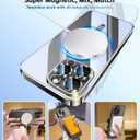 2 x for iPhone 14 Pro Case with Integrated Camera Lens Protector, [Compatible with MagSafe] [Original iPhone Exterior], Crystal Clear Case for iPhone 14 Pro 6.1", Black