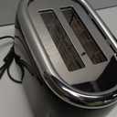 Mueller Retro Toaster 2 Slice with 7 Browning Levels and 3 Functions: Reheat, Defrost & Cancel, Stainless Steel Features, Removable Crumb Tray, Under Base Cord Storage, Black