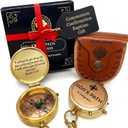 God's Path Compass Communion & Confirmation Gift for Teenage Boys | Baptism Religious Gifts for Men, Christian, Catholic, Graduation | Sentimental & Inspirational Present Greeting Card Included