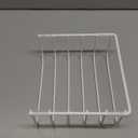 Fikoksol Cutting Board Organizer and Baking Sheet Rack, [2-Pack] White Heavy Duty Metal Cookie Sheet Organizer for Cutting Board Storage & Plate Holder for Cabinet, Tray Dividers for Cabinets