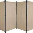 QUICK STAR Paravent (Beige, 4-Panel)