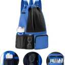 BAVELOE Swim Bag with Wet Pocket, Mesh Drawstring Backpack for Beach, Swimming, Snorkeling, Pool, Gym for Women Men