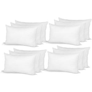 Hometex Throw Pillow Insert 12" x 16" Polyester Filled Standard Cover (12 Pack) Hometex Throw Pillow Insert 12" x 16" Polyester Filled Standard Cover (12 Pack)