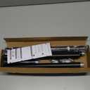 Shower Curtain Rod, 1" Diameter Heavy Duty Tension Shower Rod, Non Slip Adjustable 28-74 inch No Drilling Shower Curtain Rods Spring Tension For Bathroom, Shower Stall, No Rust, Black