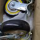 Gate Wheels for Metal Tube Gate - 2 Pack 6" Farm Gate Wheel for Metal Swing Gate Fence Support