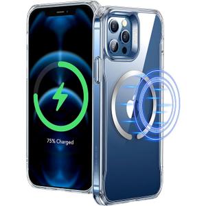 ESR for iPhone 12 Pro Max Case, Magsafe Phone Case Compatible with iPhone 12 Pro Max with HaloLock Magnetic Wireless Charging, Scratch Resistant Back, Grippy Protective Frame, Clear