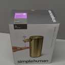 simplehuman 9 oz. Touch-Free Automatic Rechargeable Sensor Pump, Brass Stainless Steel, New