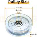 116-4665 Flat Idler Pulley Replaces eXmark 116-4665 Pulley, 126-9187, 1-403186, E403186, Toro 136-5405, 132-5156, Oregon 34-313 for Toro Z Master Commercial, Mid-Size Proline, eXmark Lazer Z
