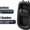 X AUTOHAUX Passenger Power Window Switch for Ford Transit Mk8 2014-2020 Custom 2012+ BK2T-14529-AB BK2T14529 Door Power Window Control Switch Regulator Button Black