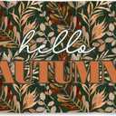 Fall Beach Towel 30x60 Inch, Hello Autumn Vintage Botanical Oversized Bath Pool Swim Towels Blanket for Bathroom Travel Swimming Camping Picnic Sport, Fall Bathroom Decor