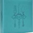 COFICE Recipe Binder  8.5x11 3 Ring Blank Family Recipe Book Binder Kit to Write in Your Own Recipes with PU Faux Leather Cover and Plastic Sleeves (Blue)