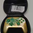 Switch Pro Controller, Wireless Switch Controllers with Carrying Storage Case, Upgraded Gamepad Switch Remote Replacement for Switch Controller Support NFC/Dual Vibration/Screenshot/Wake-up Function (Gold)