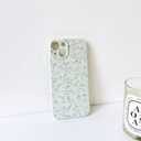 NITITOP Compatible with iPhone 13 Case Cute Flower for Women Girls Floral Rose Design Vintage Shockproof Soft Girly Slim TPU Fashion Protective Phone Cover - Green