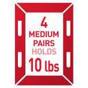 Command 15 lb & 10 lb Large and Medium 16 Pairs Picture Hanging Strips (32 Strips), Damage-Free Hangers for Picture Frames, No Tools Required, Great for Home Room Wall Decor, White Adhesive