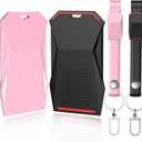 2Pcs Key Card Holder Compatible with Tesla Cybertruck 2023 2024 2025 Silicone Protector Cover Case Accessories Including Key Chain