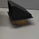 Hon&Guan 4 Inch Dryer Vent Cover Outside with Removable Mesh, Wall Mount Extractor Vent with Rubber Cushioned Non-Return Flap, High Quality Iron Outside Dryer Vent Cover for House (Black)