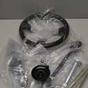 ALL-CARB Go Kart 300mm Steering Wheel Steel Kit Gear Rack Pinion 320mm Adjustable Tie Rod Rack Shaft Assembly Replacement for 110cc Go Kart