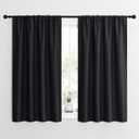NICETOWN Black Out Curtain Panels for Kitchen - Energy Smart Decoration Thermal Insulating Blackout Drapes/Draperies for Small Window (2 Panels, 42 inches Wide by 54 inches Long)