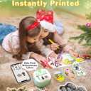 Mini Sticker Printer, D20 Portable Bluetooth Inkless Thermal Sticker Maker Machine with 3 Rolls Paper, Pocket Print Pods Label Maker for iphone, Impresora Porttil for Study Note, DIY, Kids Gift