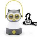 Outdoor Equipment LED Camping Lantern & Headlamp Set for Kids, FANT.LUX Battery Powered Night Light for Emergency, Hurricane, Lightweight Tent Lamp (Owl Set)