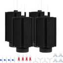 ALEGI Aquarium Bio Sponge Filter with Ceramic Media for Clear and Quiet Aquariums for Betta Fry Shrimp Tiny Fish Tank (75+ Gallon 4 Pack)