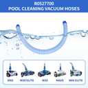 12 Pack Pool Cleaner Vacuum Hoses for Zodiac MX6, MX8, MX6 Elite, MX8 Elite, MAXX, Baracuda, Fast Twist Lock Hose Replacement Parts