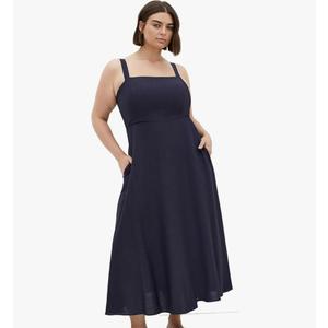 City Chic Women's Plus Size Maxi Dress - Collins (L, Navy)