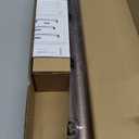 Bronze Curtain Rods 18 to 45 Inch, Industrial Curtain Rods,Adjustable Length,1 in Diameter Pipe,Wall or Ceiling Mounted,for Bedroom and Living Room(Antique Red Bronze 18 to 45)