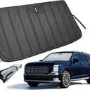 Thickened Windshield Sun Shade for Hyundai Palisade 2020-2026 | Accordion Front Window Sunshade Aluminum Reflective UV Protection Shield, Foldable Sun Visor with Storage Bag Car accessories