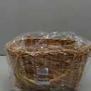 ZEAYEA Wicker Picnic Basket with Handle, Oval Woven Willow Basket, Wicker Storage Gift Basket for Easter, Halloween, Christmas, Egg and Flower Gathering