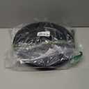 R-kay 4 Pack, 6 Sectional Black Plastic Serving Trays for Party - Heavy Duty Party Trays for Serving Food - 12 Inch Platters