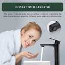 TONNY Single Handle Black Bathroom Sink Faucet