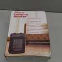 Space Heater, 1500W Electric Heaters Indoor Portable with Thermostat, PTC Fast Heating Ceramic Room Small Heater with Heating and Fan Modes for Bedroom, Office and Indoor Use (10IN)