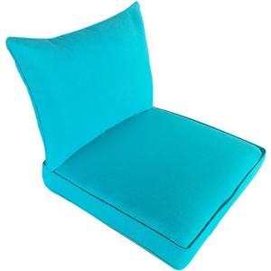 Outdoor Chair Cushions for Patio Furniture,25x25x5 Replacement Couch Cushion Set for Wicker Glider Rocking Chairs Loveseat Sectional Sofa,Thick Out Door Chair Pad Weather Fade Resistant,Teal Blue