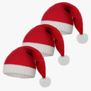 FEOYA Unisex Santa Hat Family Christmas Knitted Hats Soft Christmas Party Hat Stretchy Winter Hats