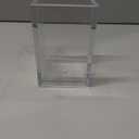 20 Pack Clear Acrylic Pen Holder for Desk, Pencil Cup Makeup Brush Organizer, Square Acrylic Pencil Holders for Office School Home Supplies, Desktop Stationery Organizer for Pens Markers Brushes