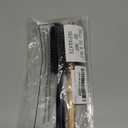 Geiserailie 2 Pieces Thick Round Hair Comb Bristle Blow Drying Hairbrush Small Brush Short Hair Massage Comb Head Massage Round Brush Roll Hairbrush for Wet or Dry(Black, Wood Color)