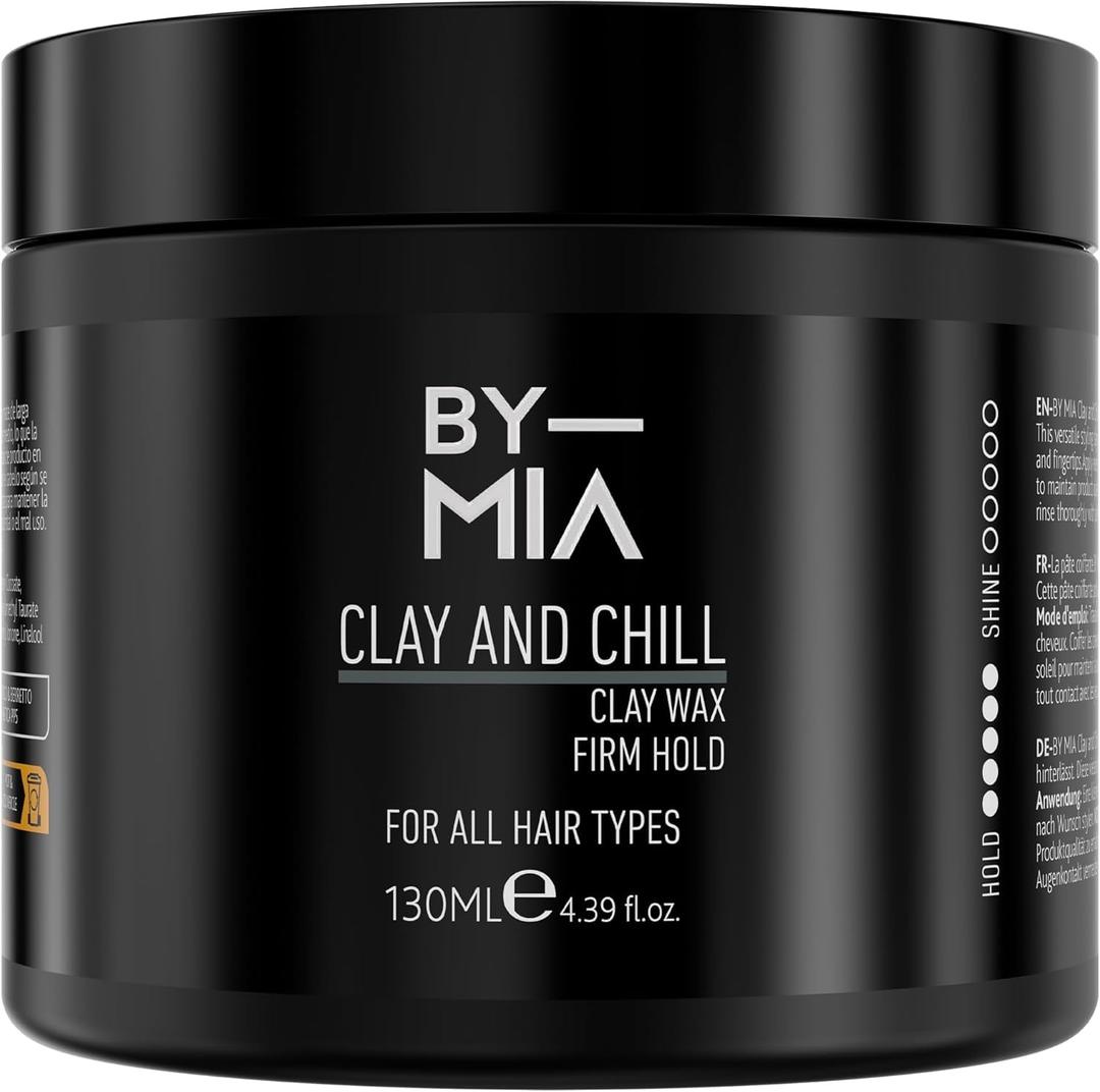 Clay and Chill Wax 4.4 fl oz, 130ml | Hair Clay Men | Matte Look | Firm Hold | Mens Hair Clay | Matt Clay Hair Men