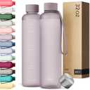 KIVY Slim Water Bottle 32oz [Lightweight & Shatterproof] - Reusable Tritan Water Bottle - Leak Proof Bottle for Women & Men - No Spill - Dishwasher Safe Water Bottle BPA Free