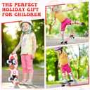 Honoson 7 Pcs Skateboard for Toddlers Beginners Knee Elbow Pads Wrist Guards Gear Set