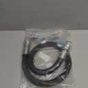 3/4" Universal Compressor Jumper Hose,40"Length - High-Temperature 320F, 3/4" NPT Male Connector, Both Sides Fittings Rotate Freely, 700 PSI