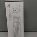 Wireless Keyboard Mouse, J JOYACCESS Sleek and Ergonomic 2.4G Wireless Keyboard and Mouse Set,Portable and Comfortable for Travel Compatible withComputer/Laptop/Windows/Mac-Black/Silver